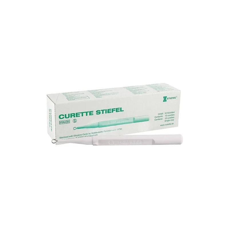 Stiefel ring-curette, 4 mm, steriel, disposable, 10 stuks