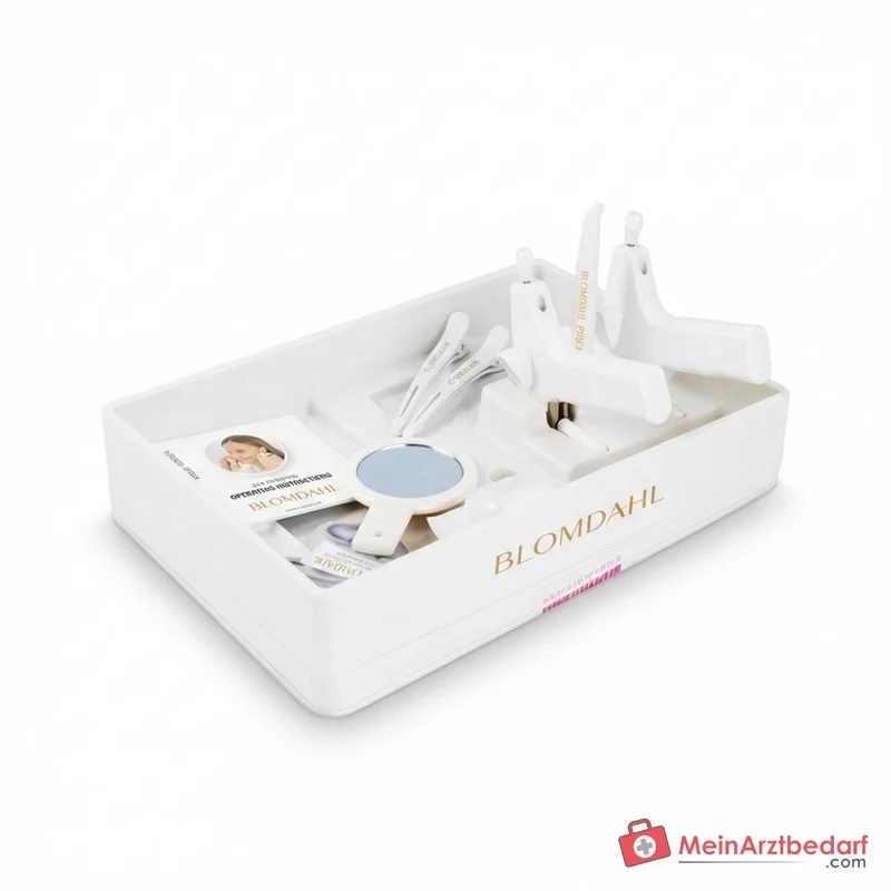 Blomdahl Starter-Kit Ohrlochstechsystem mit 2 Instrumenten, Übungsohr, Hautmarker und Spiegel
