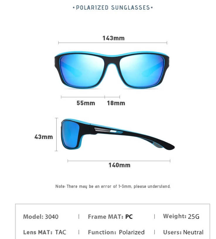 Polarisierte Sport-Sonnenbrillen für Herren zum Angeln – 2er-Pack + Kostenloses Augenstrainer-Band