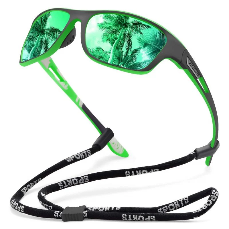 Polarisierte Sport-Sonnenbrillen für Herren zum Angeln – 2er-Pack + Kostenloses Augenstrainer-Band