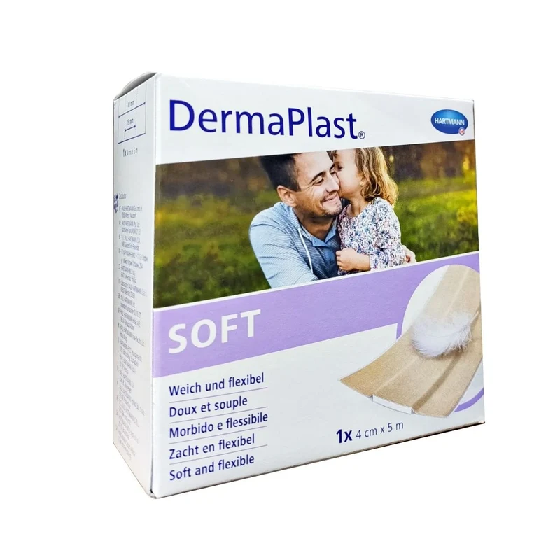 Dermaplast Soft wondpleister 4 cm x 5 meter