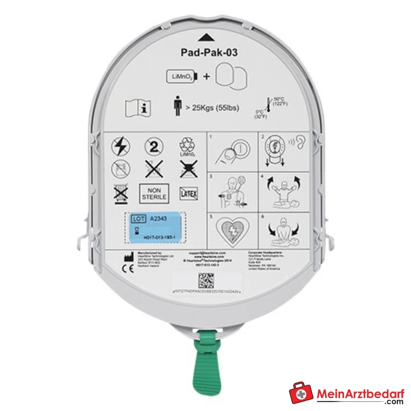 HeartSine samaritan PAD-PAK, Erwachsene (ab 8 Jahren)