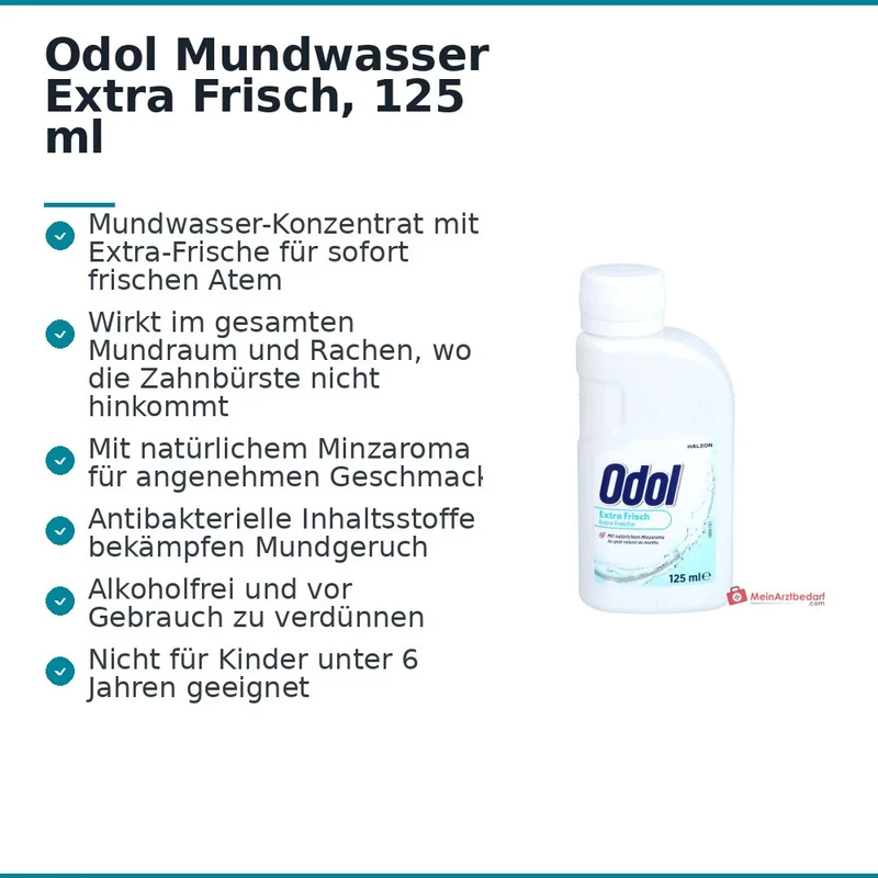 Odol Mundwasser Extra Frisch, 125 ml