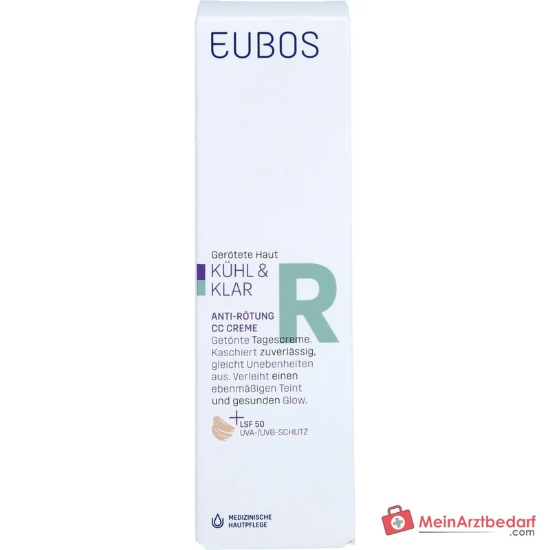 Eubos Kühl und Klar Anti-Rötung CC-Creme LSF 50, 30 ml