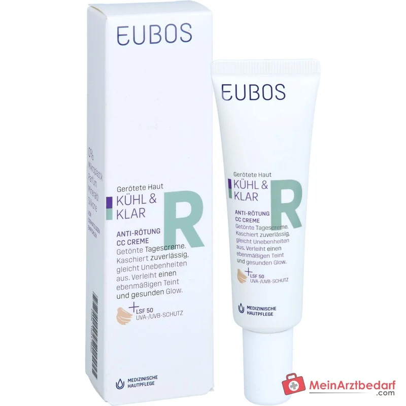 Eubos Kühl und Klar Anti-Rötung CC-Creme LSF 50, 30 ml