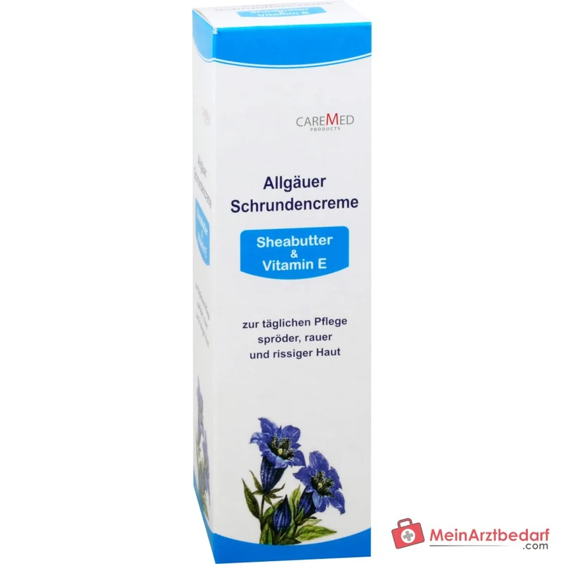 CareMed Allgäuer Schrundencreme Salicylsäure / Mandelöl / Sheabutter / Vitamin E Creme, 125 ml