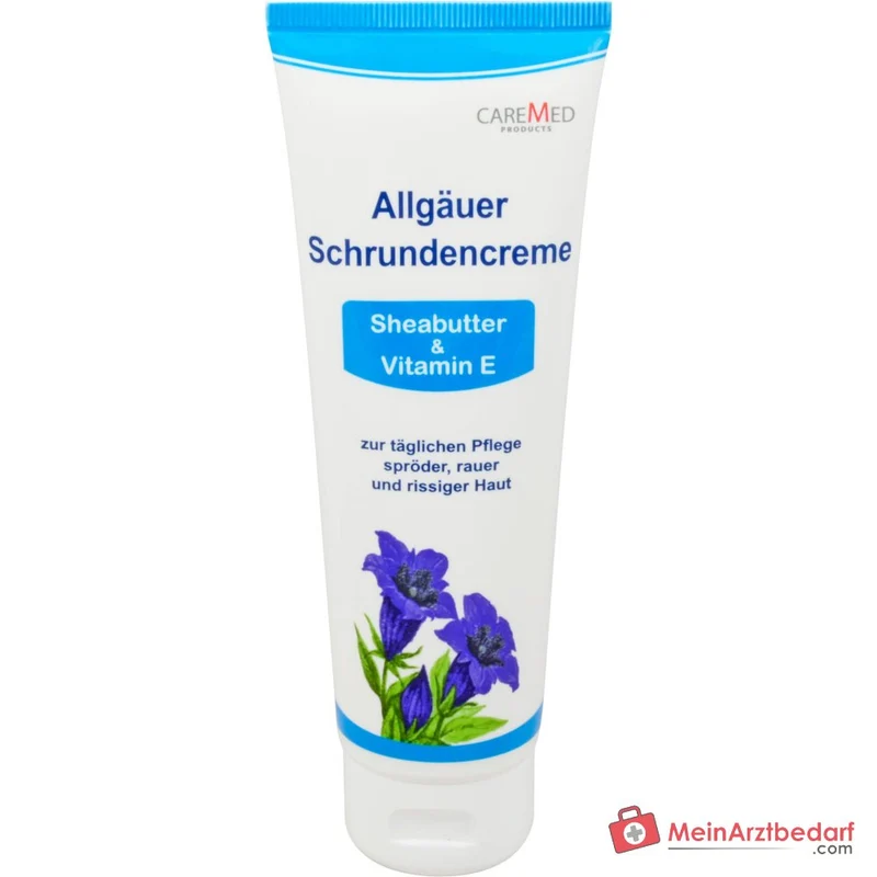 CareMed Allgäuer Schrundencreme Salicylsäure / Mandelöl / Sheabutter / Vitamin E Creme, 125 ml