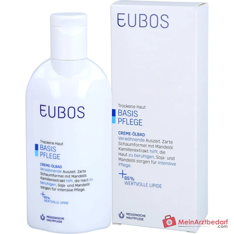 Eubos Creme Ölbad Süßmandelöl / Sojaöl / Polidocanol / Kamillenextrakt Bad, 200 ml