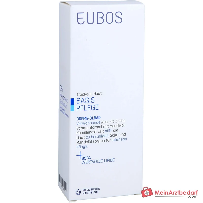 Eubos Creme Ölbad Süßmandelöl / Sojaöl / Polidocanol / Kamillenextrakt Bad, 200 ml