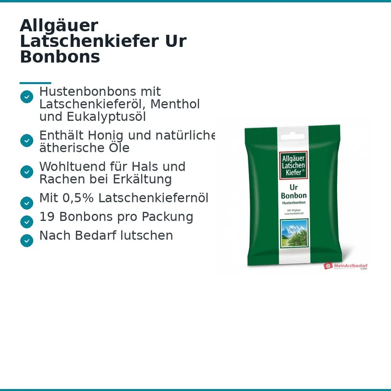 Dr. Theiss Allgäuer Latschenkiefer Ur Hustenbonbons, 95 g