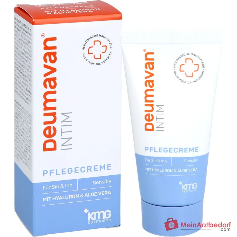 Deumavan Intim Pflegecreme Hyaluron / Aloe Vera / Mandelöl Creme, 50 ml