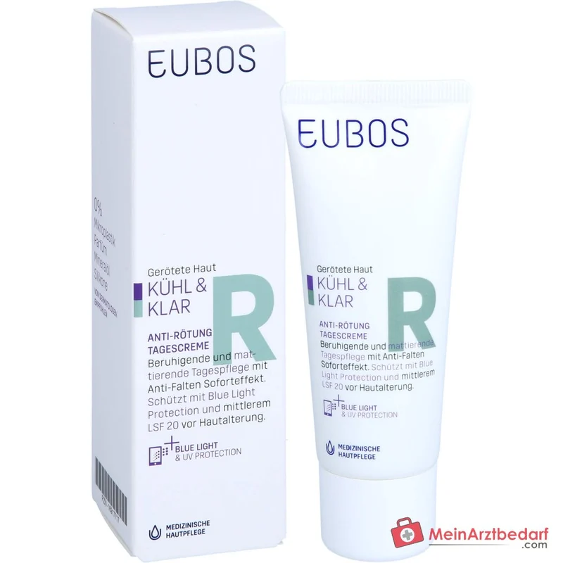 Eubos Kühl und Klar Antirötung Tagescreme LSF 20, 40 ml