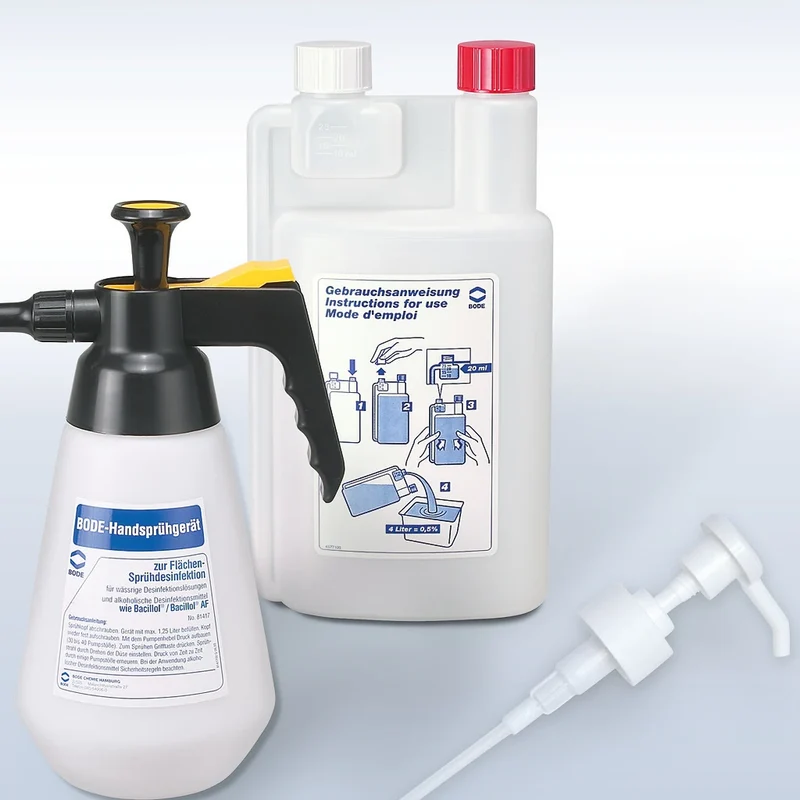 Doseerpomp voor Sterillium, Manusept, Baktolin, BODE producten 1000 ml