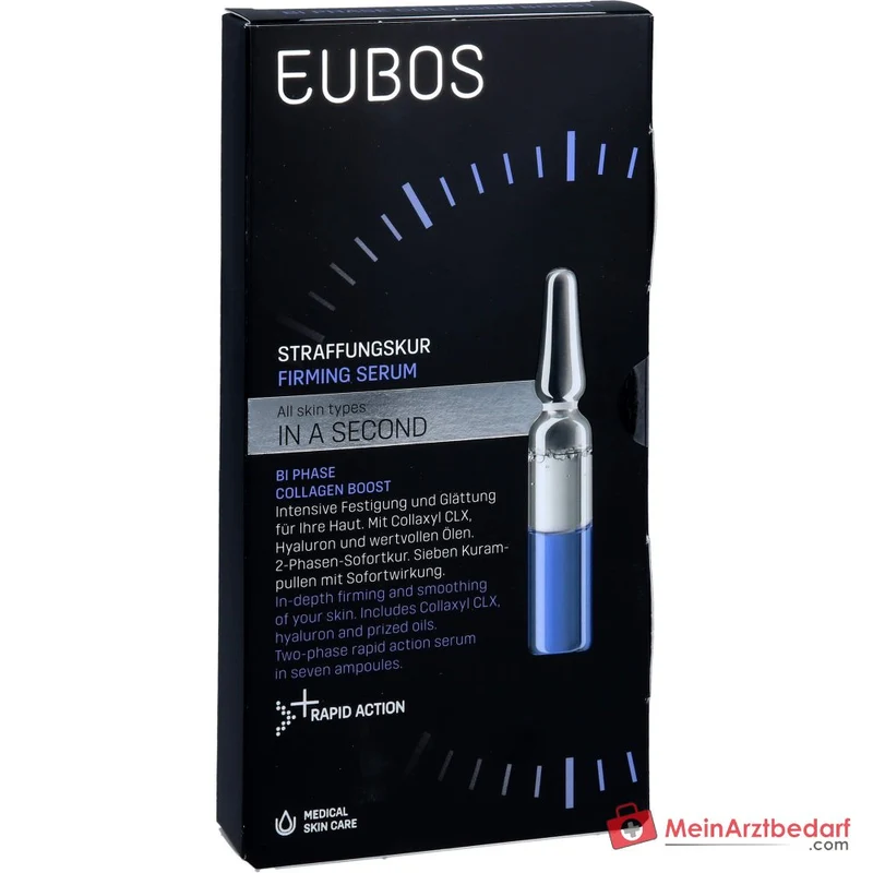Eubos In a Second Bi Phase Collagen Boost Collaxyl CLX / Hyaluronsäure / Süßmandelöl / Amaranthsamenöl Ampullen, 7x2 ml