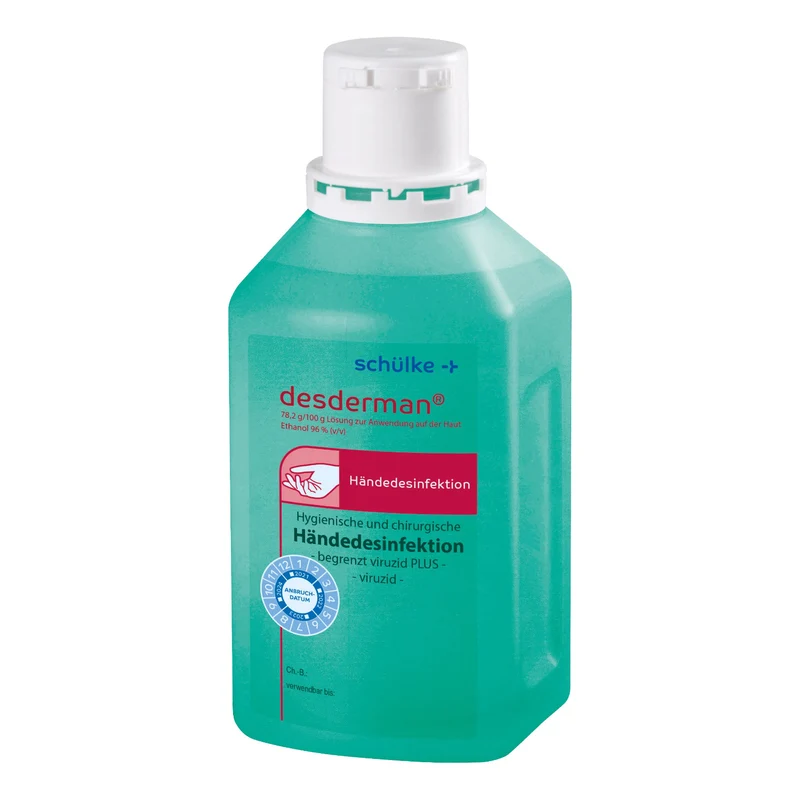 Schülke Desderman Händedesinfektion, farbstoff- und parfümfrei, 500 ml