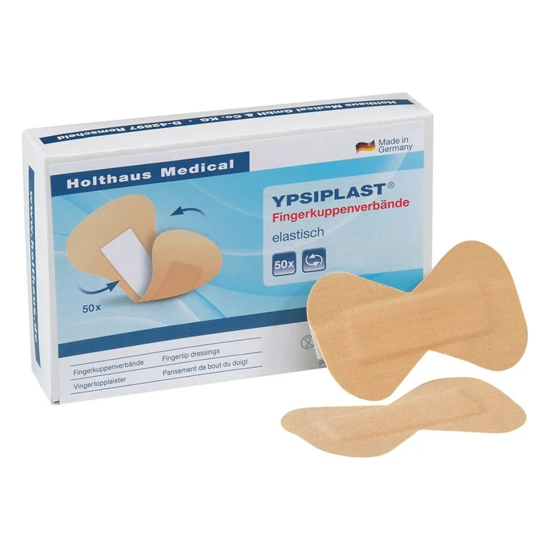 Holthaus Ypsiplast Fingerkuppenverbände 4 x 7 cm, elastisch (50 Stück)