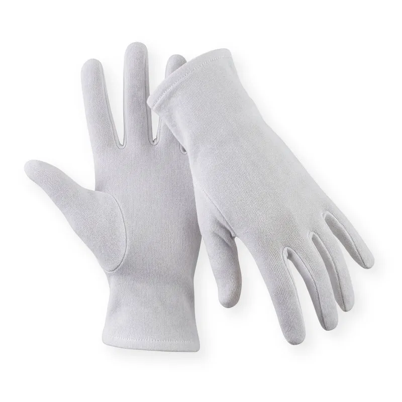 Medi-Inn Baumwollhandschuhe Trikot, reinweiß, atmungsaktiv, 100 % Baumwolle
