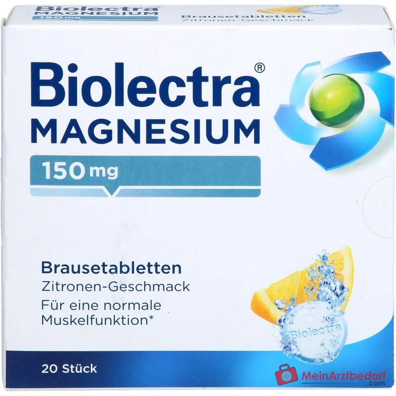 Biolectra Magnesium 150 mg Zitrone Brausetabletten, 20 St.