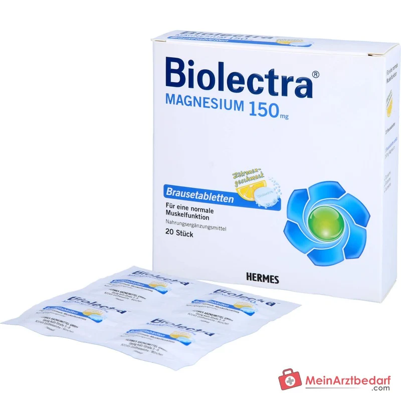 Biolectra Magnesium 150 mg Zitrone Brausetabletten, 20 St.