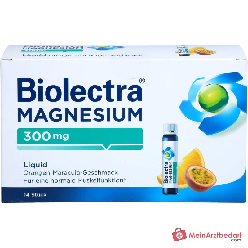 Biolectra Magnesium 300 mg Magnesiumcitrat Liquid Trinkfläschchen, 14 St.