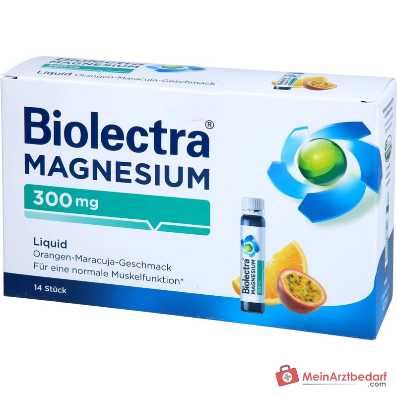 Biolectra Magnesium 300 mg Magnesiumcitrat Liquid Trinkfläschchen, 14 St.