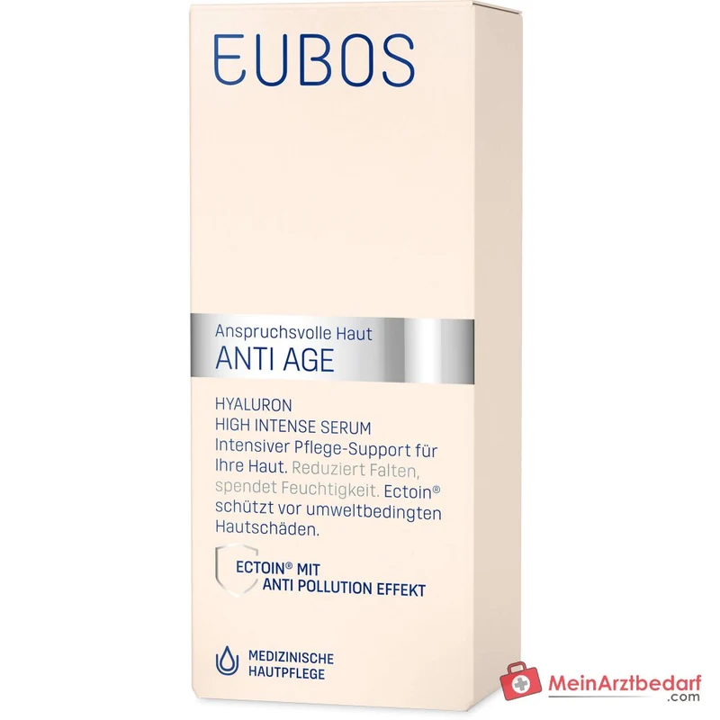 Eubos Anti Age Hyaluron High Intense Serum Hyaluronsäure / Ectoin / Niacinamid / Panthenol / Vitamin E Gesichtsserum, 30 ml