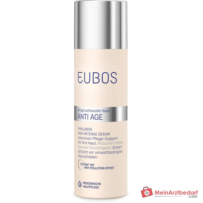 Eubos Anti Age Hyaluron High Intense Serum Hyaluronsäure / Ectoin / Niacinamid / Panthenol / Vitamin E Gesichtsserum, 30 ml