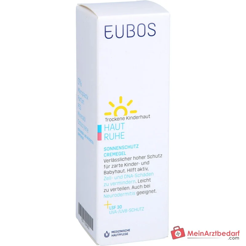 Eubos Kinder Haut Ruhe Sonnenschutz Panthenol / Vitamin E / Coenzym Q10 CremeGel LSF 30, 50 ml