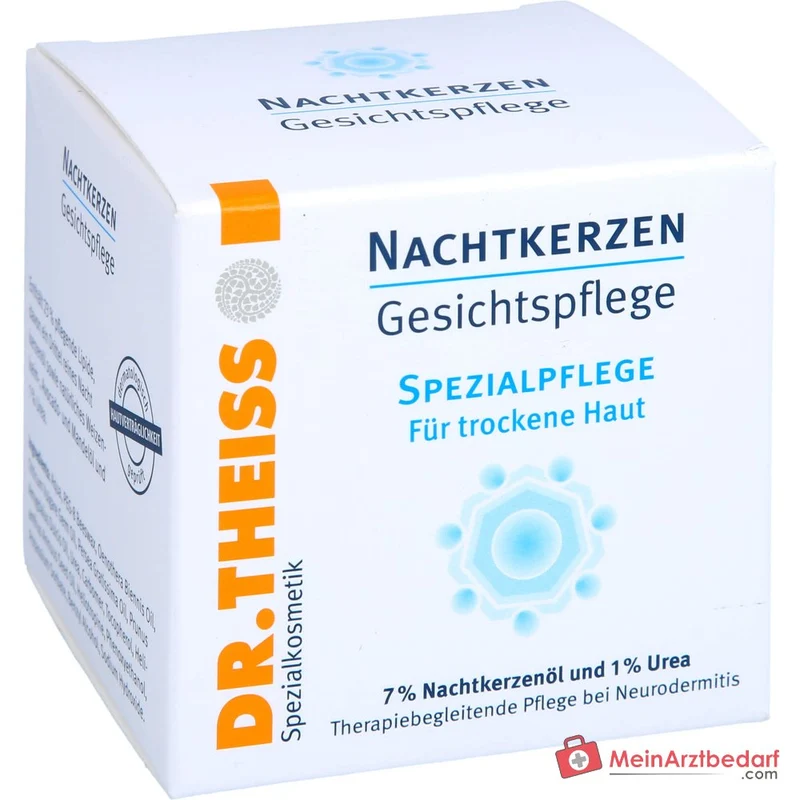 Dr. Theiss Nachtkerzen Gesichtspflege Nachtkerzenöl / Weizenkeimöl / Avocadoöl / Mandelöl / Urea Creme, 50 ml