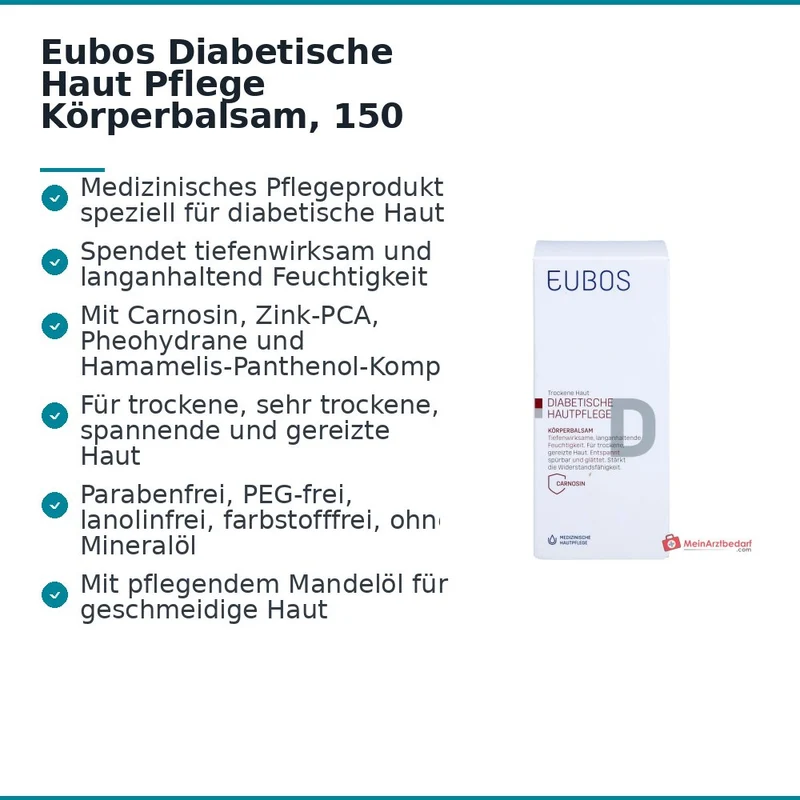 Eubos Diabetische Haut Pflege Körperbalsam, 150 ml
