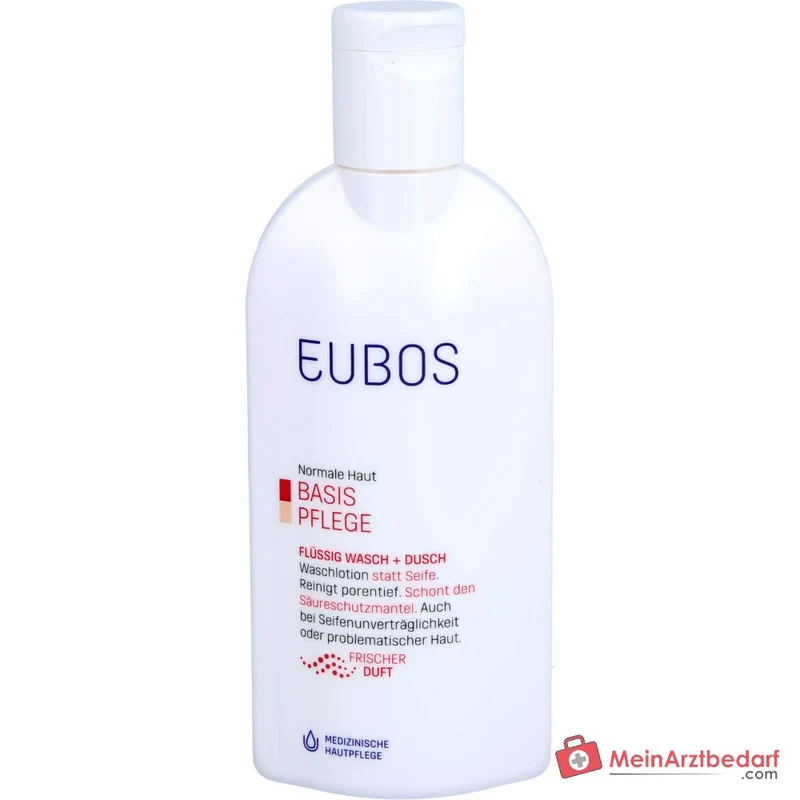 Eubos Flüssig Wasch+Dusch Rot mit Frischeduft, 200 ml
