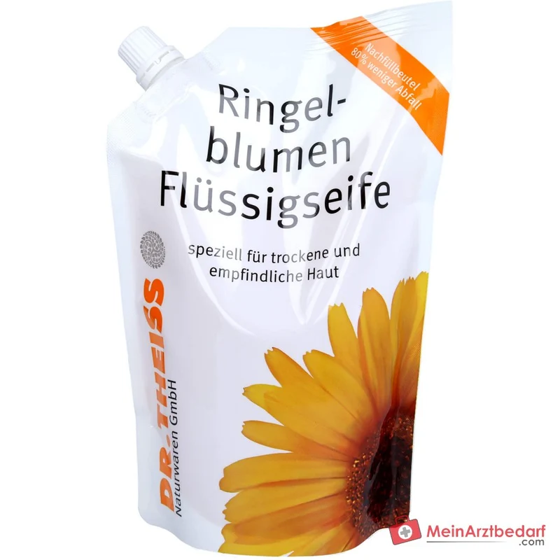 Dr. Theiss Ringelblumen Flüssigseife Ringelblumenextrakt Nachfüllpackung, 500 ml