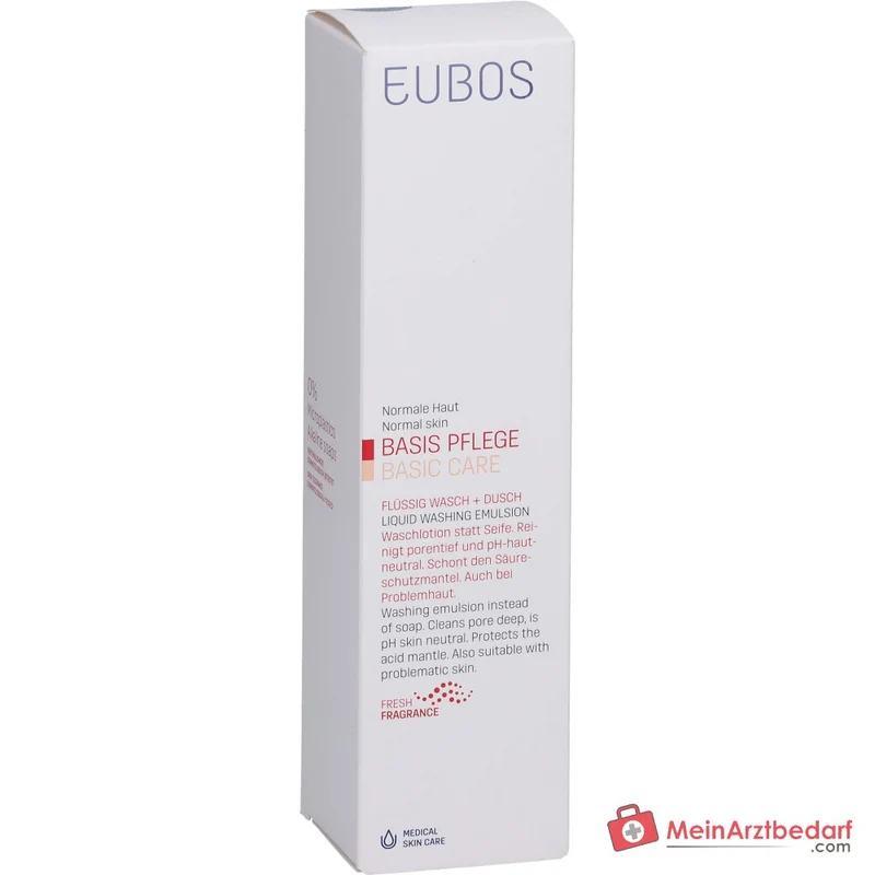 Eubos Flüssig Wasch+Dusch Rot Frischeduft mit Dosierspender, 400 ml