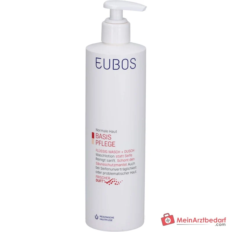 Eubos Flüssig Wasch+Dusch Rot Frischeduft mit Dosierspender, 400 ml
