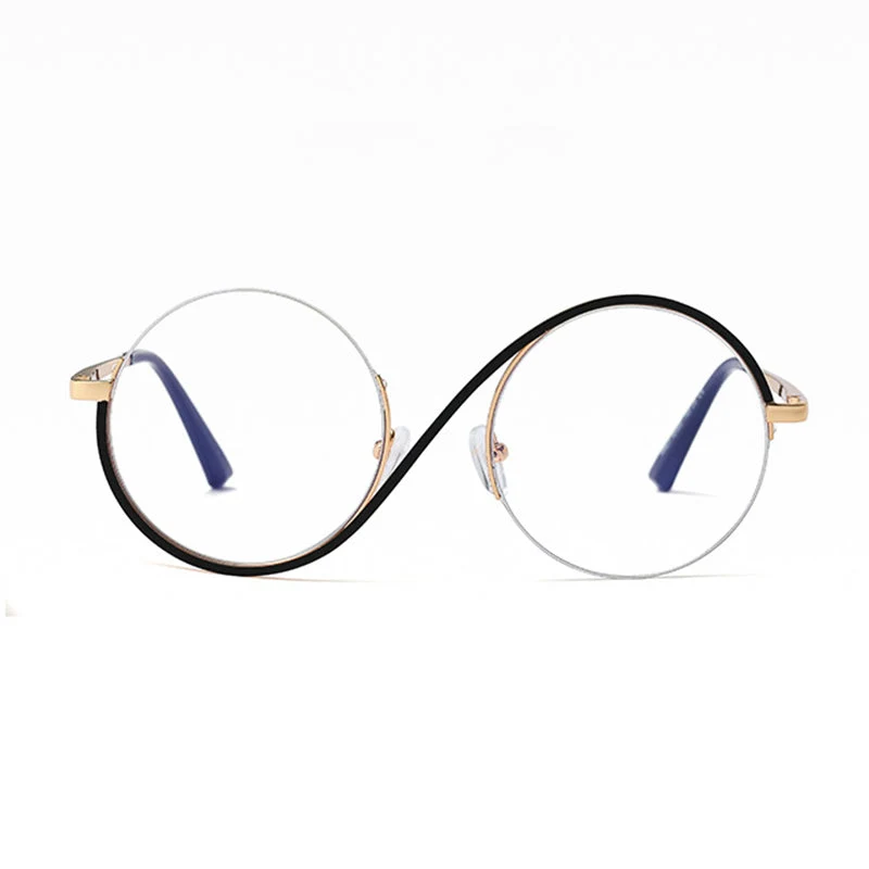 Lunara | Elegante Halbrand-Runde Brille