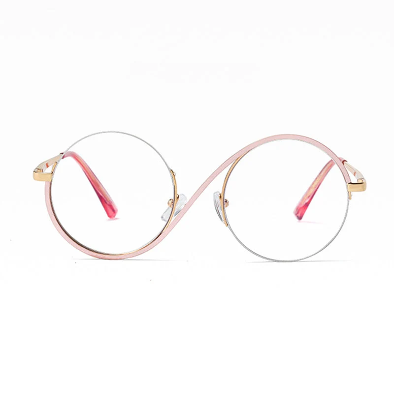 Lunara | Elegante Halbrand-Runde Brille