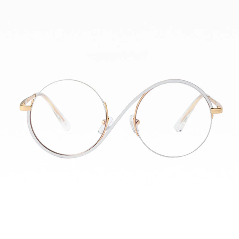 Lunara | Elegante Halbrand-Runde Brille