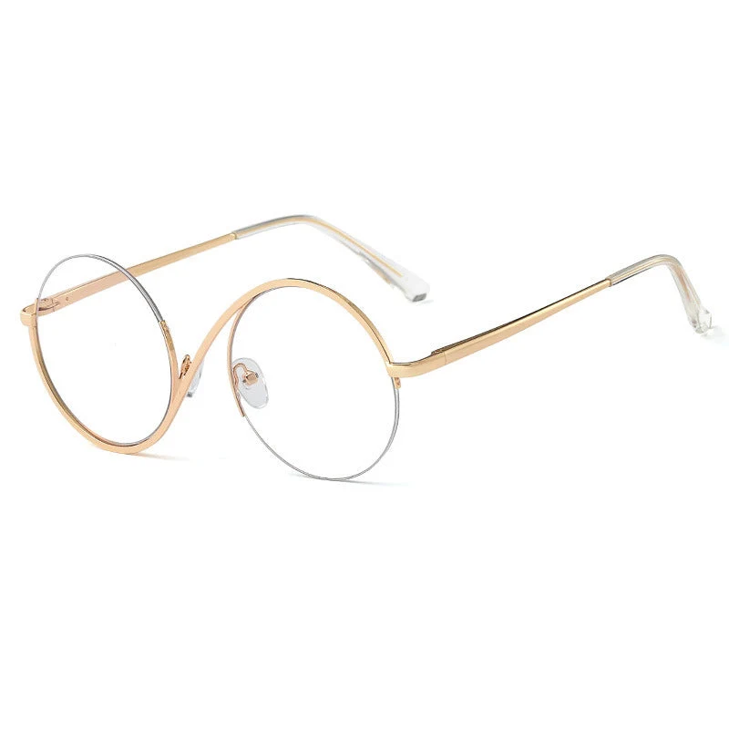 Lunara | Elegante Halbrand-Runde Brille