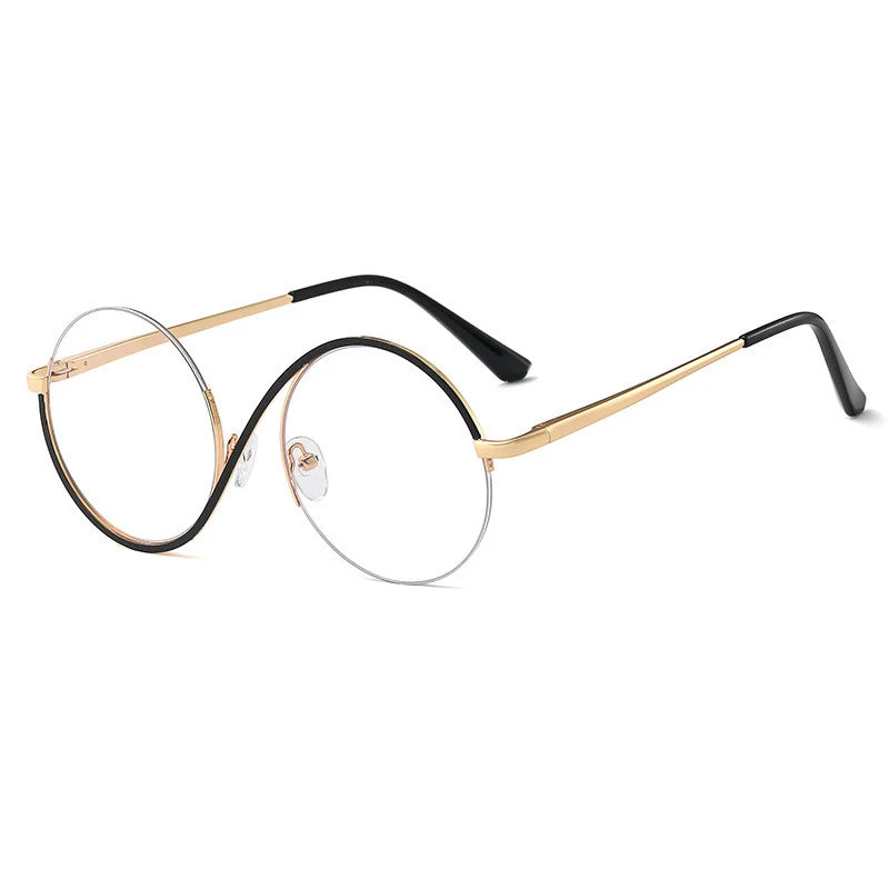 Lunara | Elegante Halbrand-Runde Brille