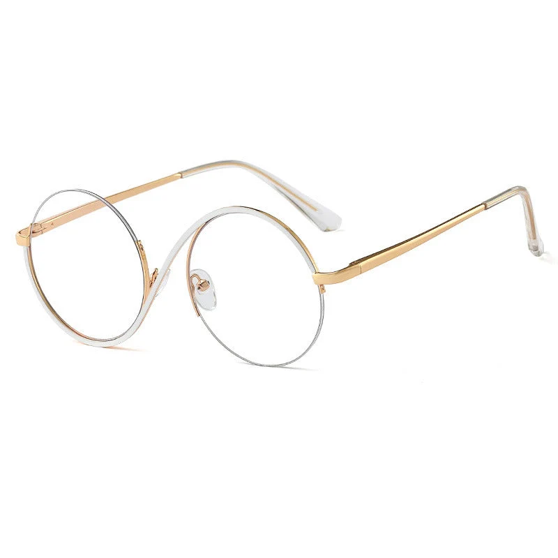 Lunara | Elegante Halbrand-Runde Brille