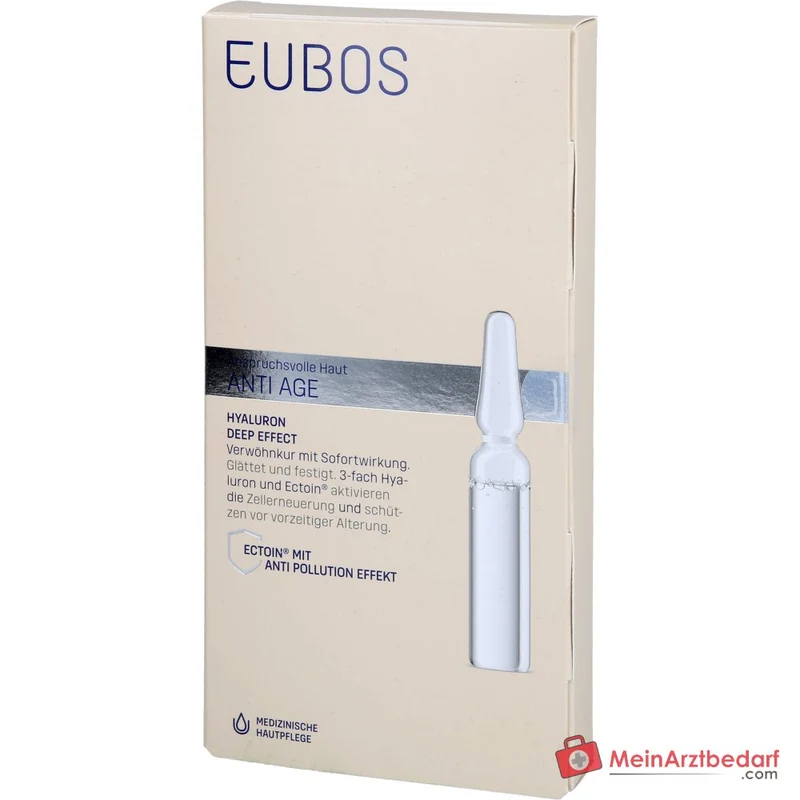 Eubos Anti Age Hyaluron Deep Effect Hyaluronsaeure / Ectoin Ampullen, 7 x 2 ml