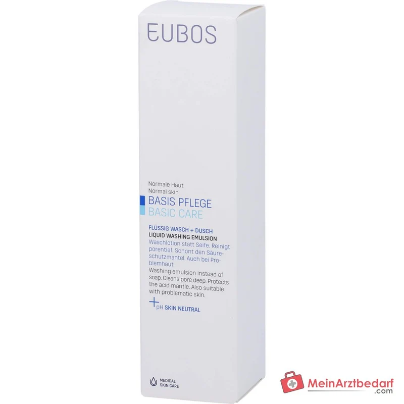 Eubos Basis Pflege Flüssig Wasch + Dusch Waschlotion mit Dosierspender, 400 ml