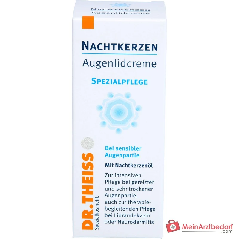 Dr. Theiss Nachtkerzen Augenlidcreme mit Nachtkerzenöl / Panthenol / Glycerin Augencreme, 15 ml