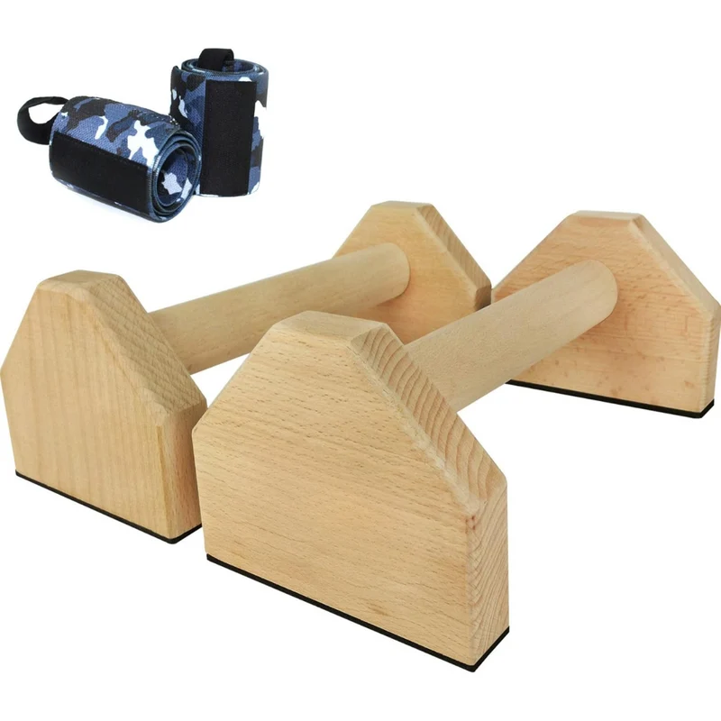 Calisthenics PowerBars | Robuste Holz-Liegestützstützen für sicheres Training