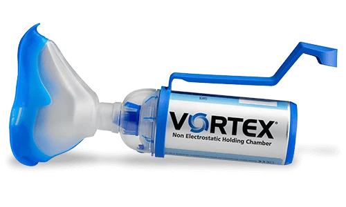 VORTEX voorzetkamer met volwassenenmasker en één hand bedieningshulp