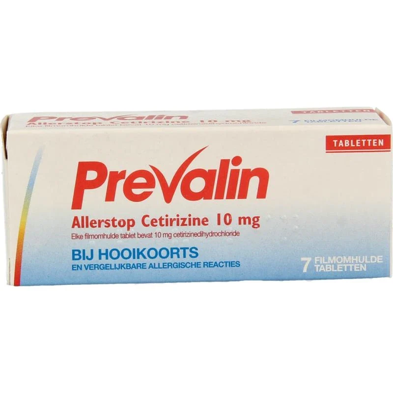 Prevalin Allerstop cetirizine 10 mg, filmomhulde tabletten 7 stuks