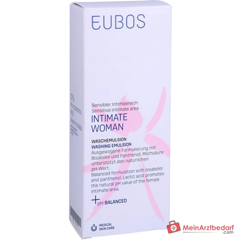 Eubos Intimate Woman Waschemulsion Bisabolol / Panthenol / Milchsäure Waschlotion, 200 ml