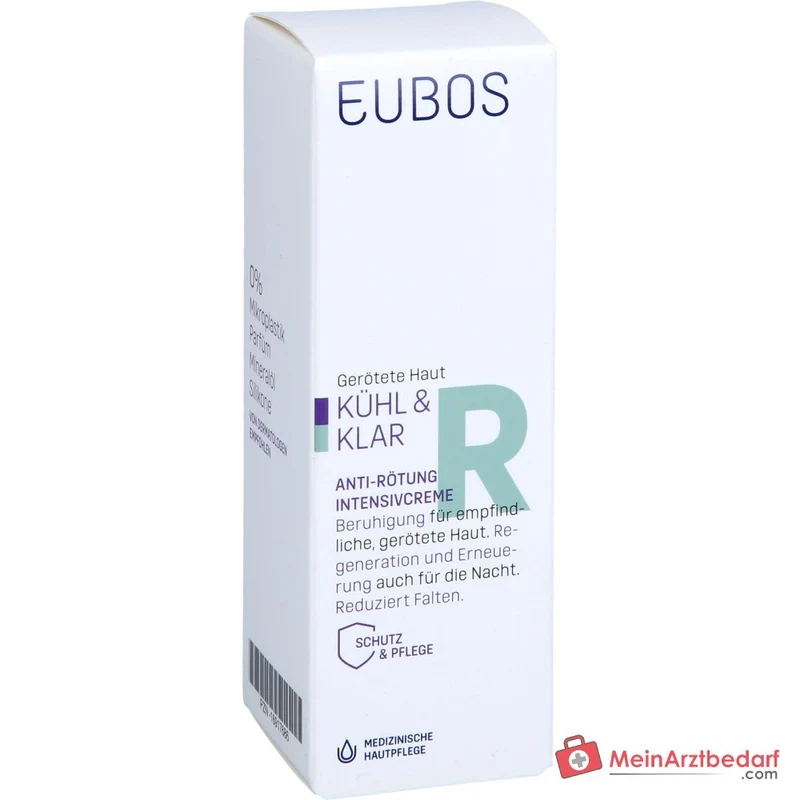 Eubos Kühl und Klar Anti-Rötung Intensivcreme Hydra Synol DOI / Mikrosilber / Italienische Immortelle Creme, 30 ml