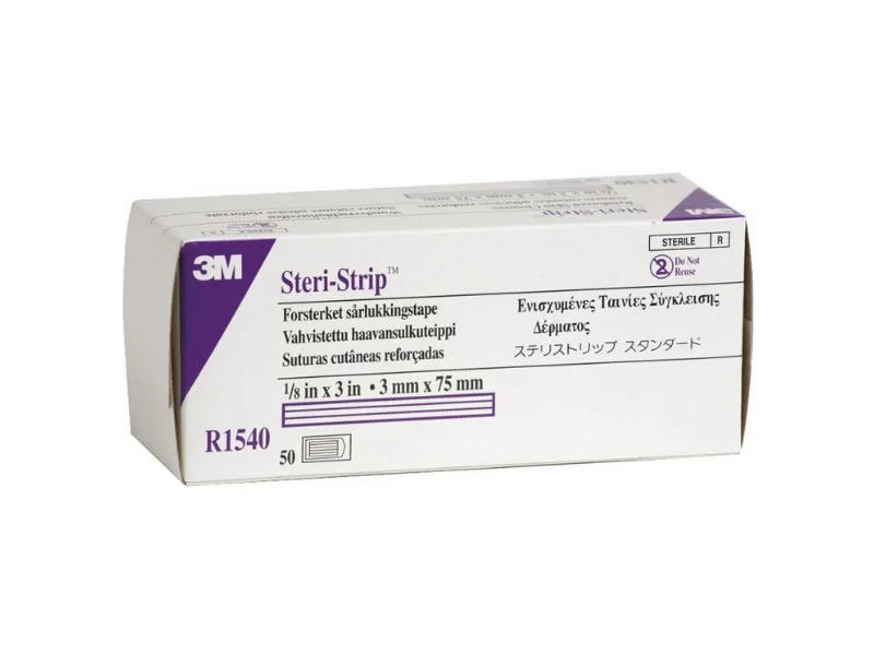 STERI-STRIP™ 75 MM X 3 MM - 50 x 5 strips (Paars)