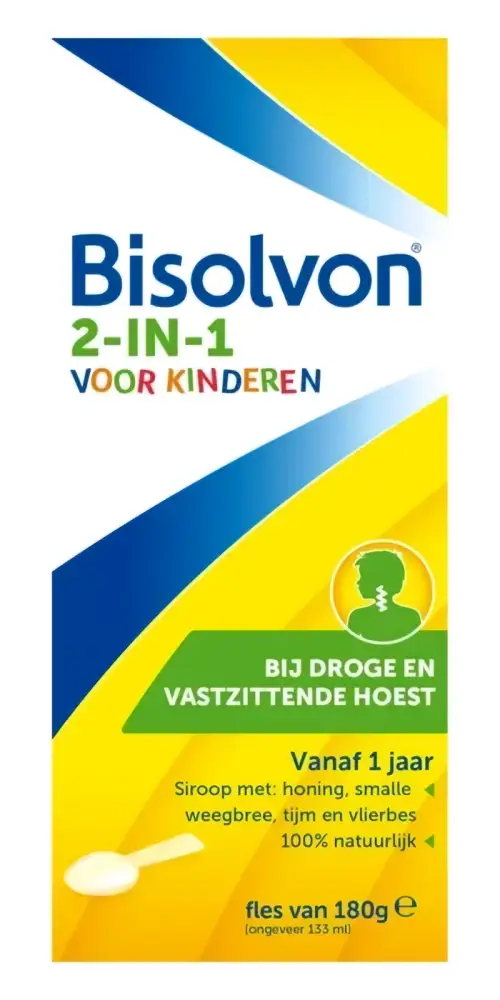 Bisolvon Drank 2-in-1 kind 133 ml